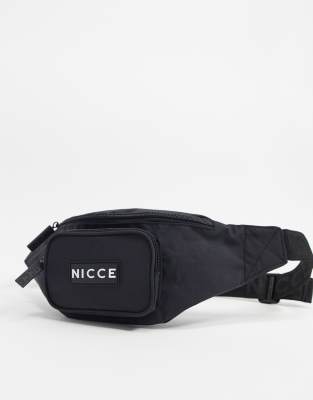 nicce black bum bag