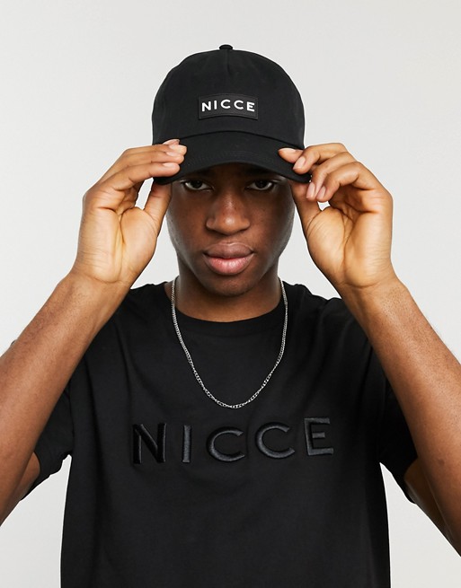 Nicce cap in black with logo