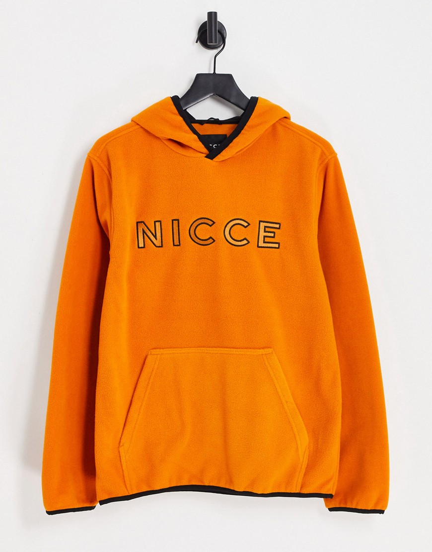 Chase fleece hoodie in orange