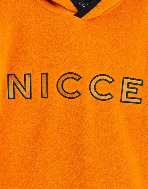 Nicce chase fleece hoodie in orange ASOS