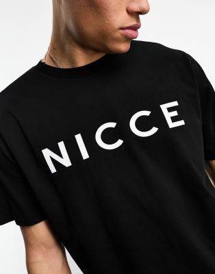 Nicce Nicce chest logo t-shirt in black