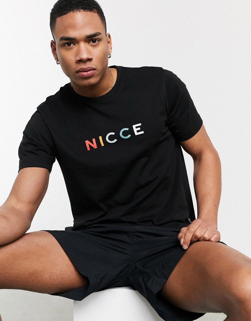 Nicce - Denver - T-shirt nera-Nero