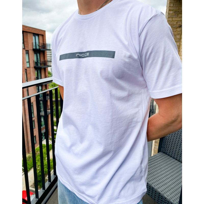 UYe5n Uomo NICCE - Element - T-shirt bianca