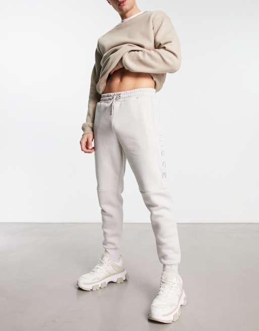 NICCE Mens Mercury Joggers | Stone Grey