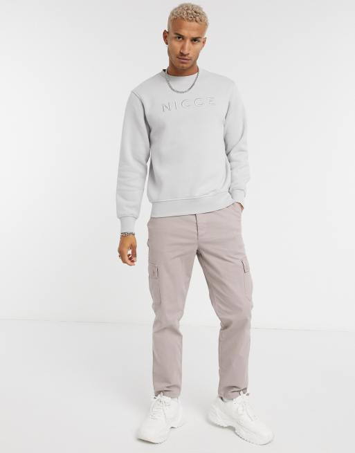 Nicce embossed sweatshirt hotsell