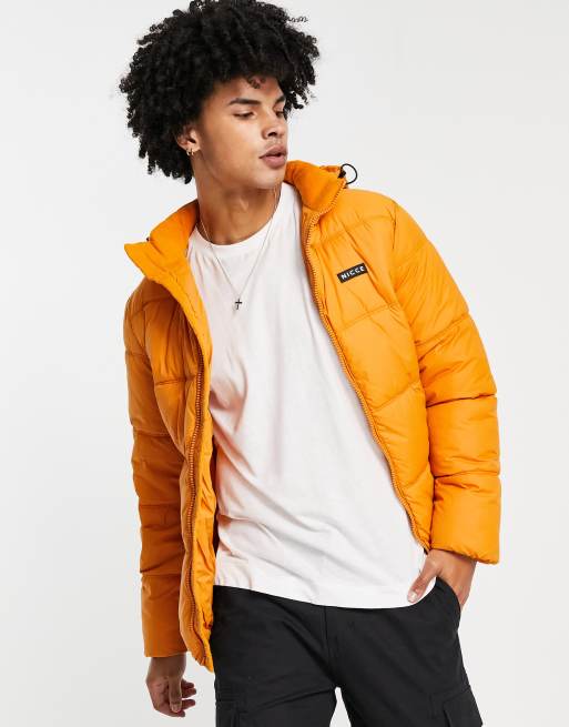 Nicce – Expo – Wattierte Jacke in Orange