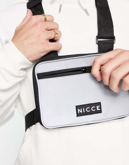 Nicce Finess harness pouch with logo in black ASOS