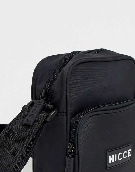 Nicce flight bag in black with logo ASOS