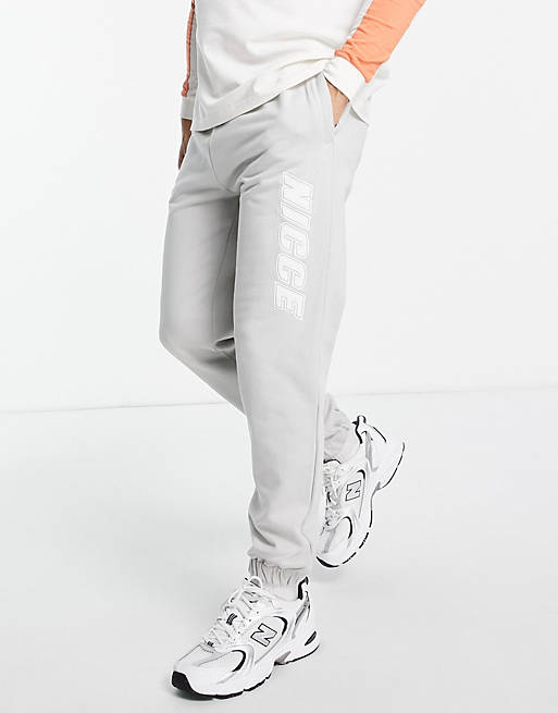 Tracksuits Nicce force joggers in grey 