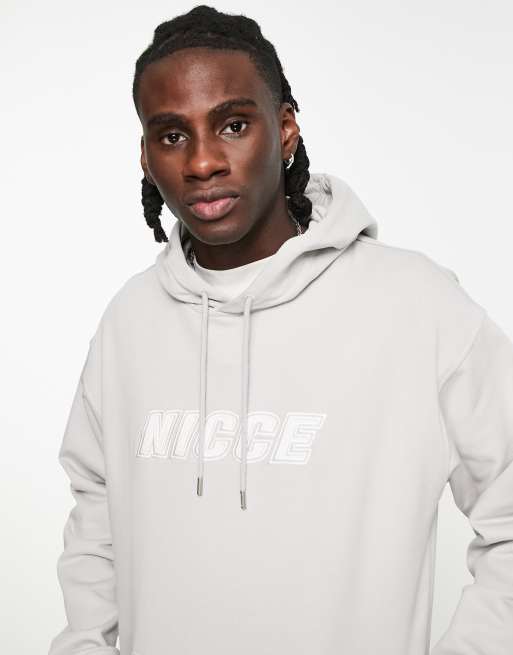 Nicce force oversized hoodie in grey ASOS