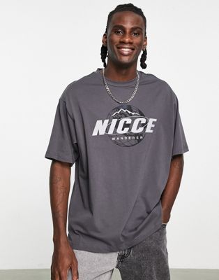 Nicce global t-shirt in grey