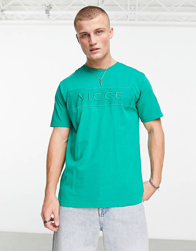Nicce - hegira t-shirt in bottle green