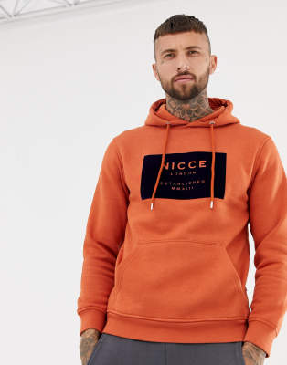 nicce orange hoodie