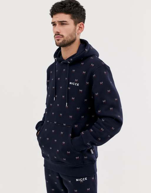 Nicce navy tracksuit hot sale