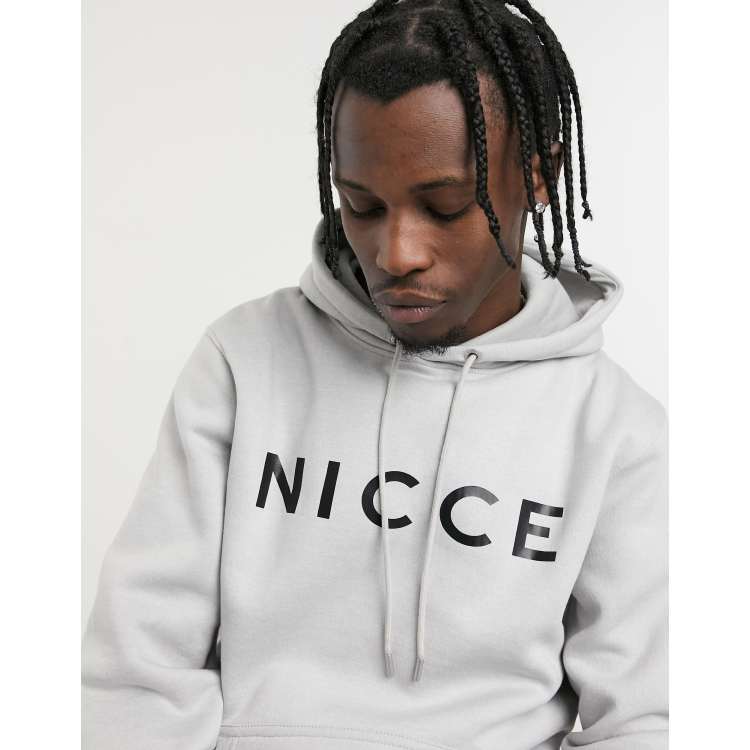 Nicce grey shop and white hoodie