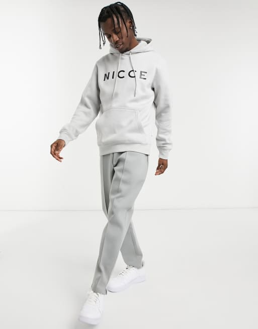 Nicce stone grey hoodie new arrivals