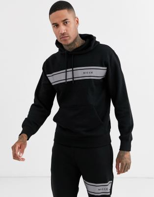 nicce reflective logo sweatshirt