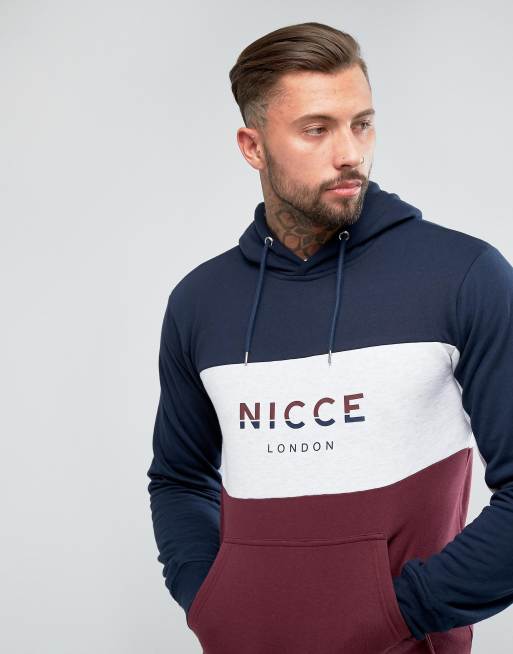 Nicce colour block hoodie hot sale