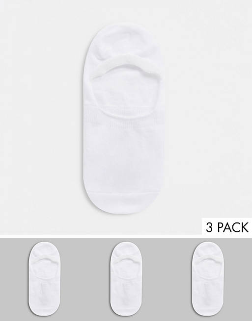 Nicce invisible socks in white 3 pack