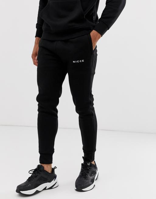 Nicce joggers in black with logo | ASOS