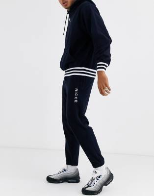 nicce navy joggers