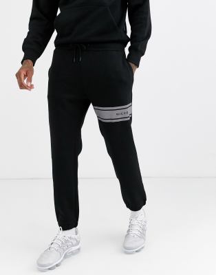 nicce joggers black