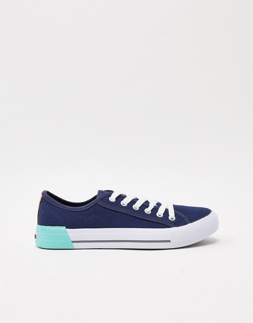 Nicce – Kansas – Marinblå sneakers