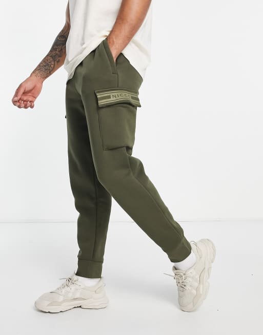 Nicce Kota cargo sweatpants in khaki ASOS