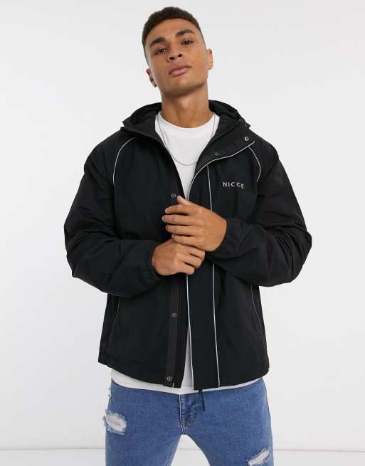 Mens nicce reflective on sale jacket