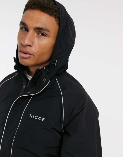 Nicce black shop windbreaker