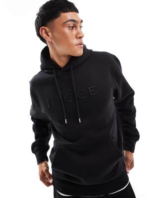 Nicce Nicce logo hoodie in black