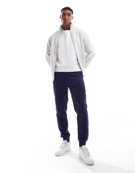Nicce logo joggers in navy - view 1