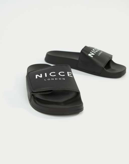 Nicce logo sliders in black