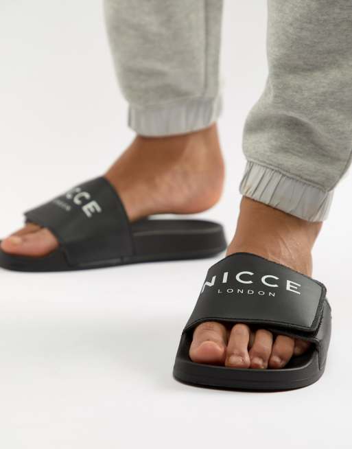 Nicce logo sliders in black