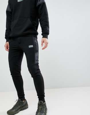 nicce black skinny joggers