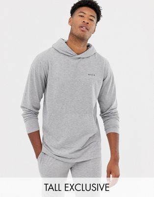 Nicce - Lounge hoodie in grijs-Marineblauw