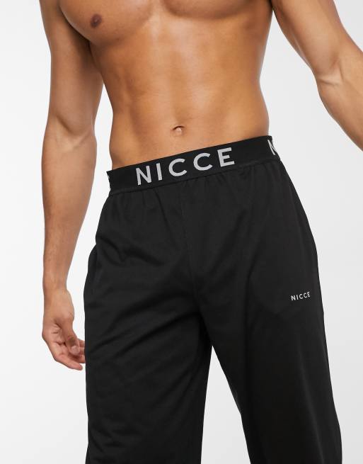 Nicce loungewear sofa joggers in black ASOS