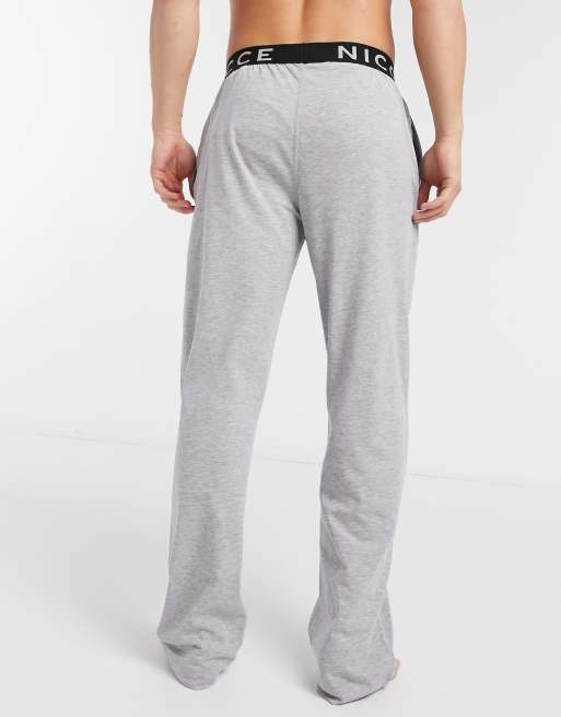 Nicce loungewear sofa trackies in grey ASOS