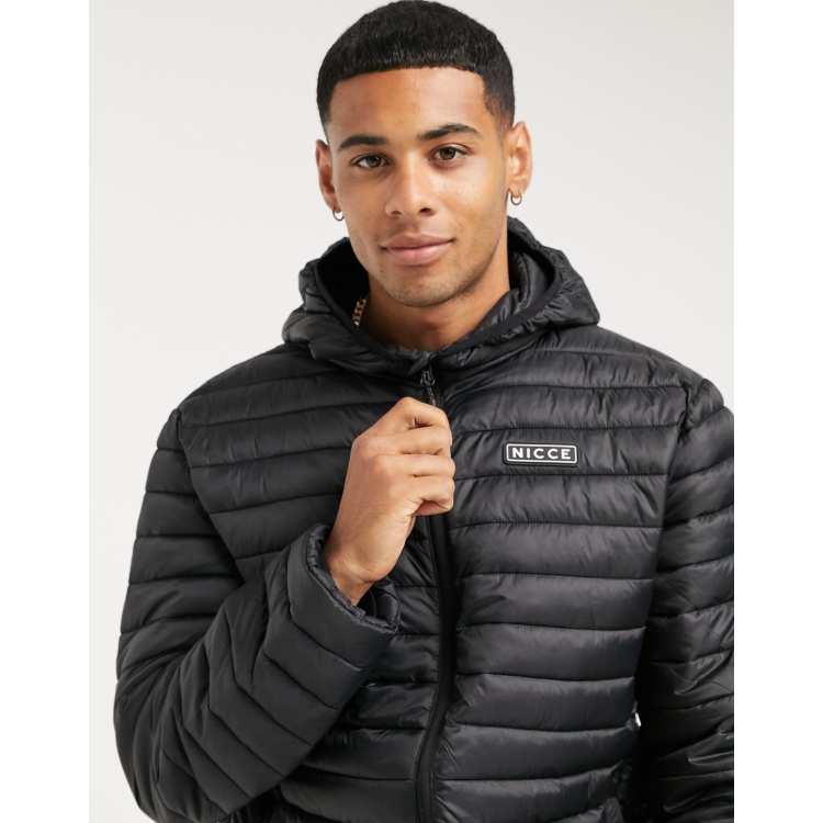 Nicce puffer cheap jacket black