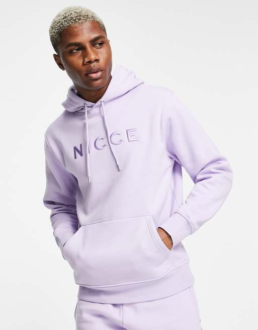 Nicce mercury embroidered hoodie in lilac ASOS