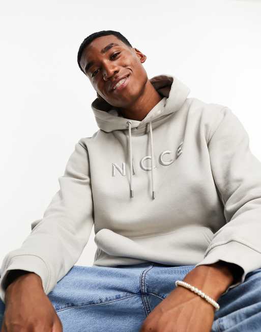 Nicce embroidered discount logo boyfriend hoodie