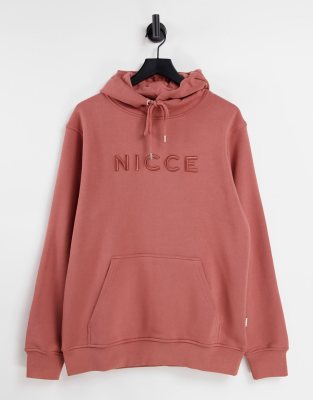 Nicce Mercury Embroidered Logo Hoodie In Pink ModeSens