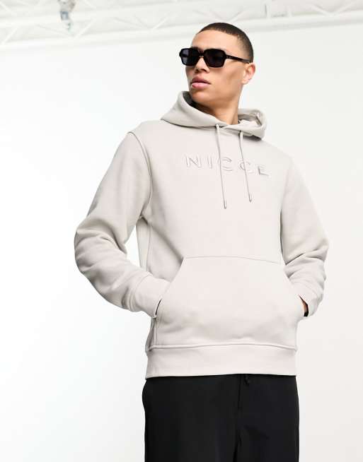 Nicce grey cheap and white hoodie