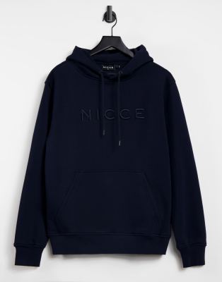 Nicce Mercury hoodie in navy