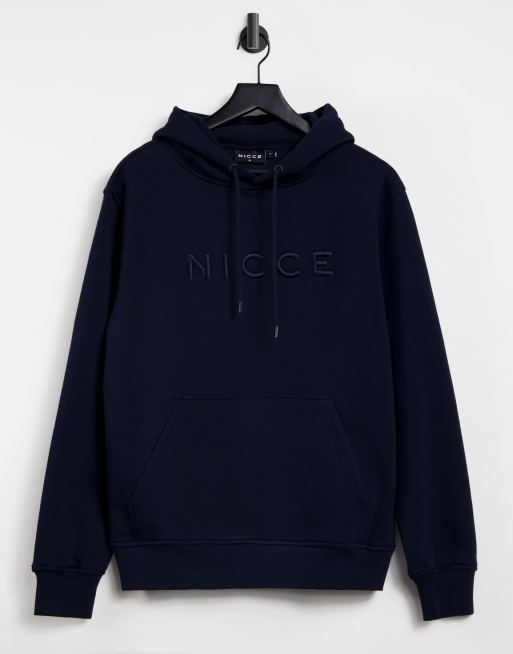 Nicce – Mercury – Kapuzenpullover in Marineblau