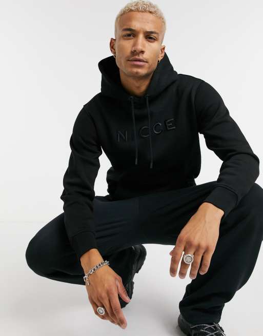Nicce – Mercury – Kapuzenpullover in Schwarz