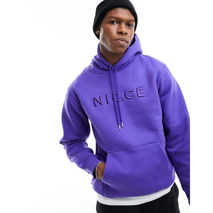 Nicce blue split store logo hoodie