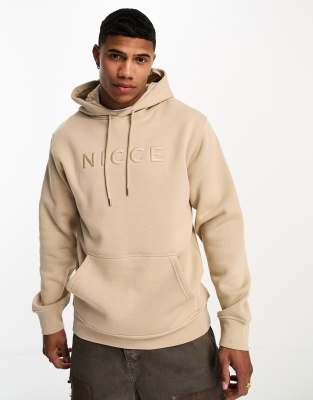 Nicce mercury pullover hoodie in beige ASOS