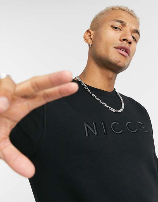 Nicce Mercury sweatshirt in black