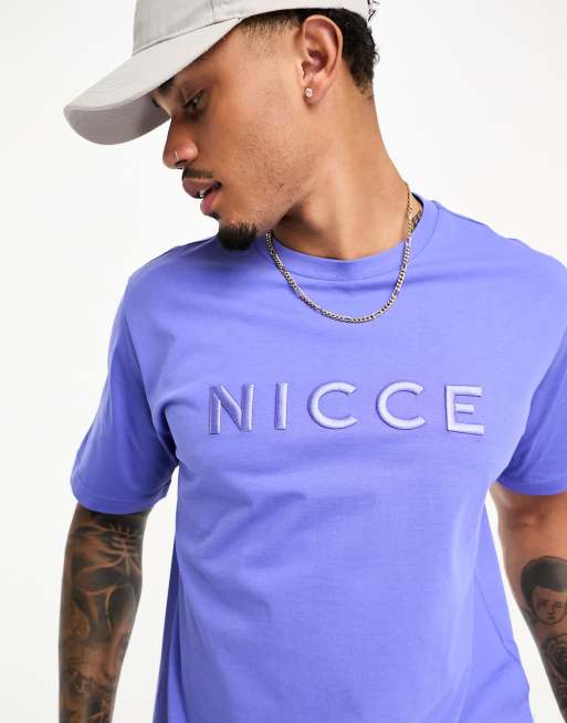 Nicce - Mercury - T-shirt in irisblauw